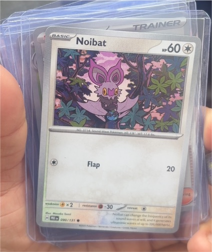 2025 Pokémon Prismatic Evolutions #90 Noibat — front