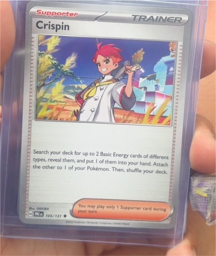 2025 Pokémon TCG Prismatic Evolutions #105 Crispin — front