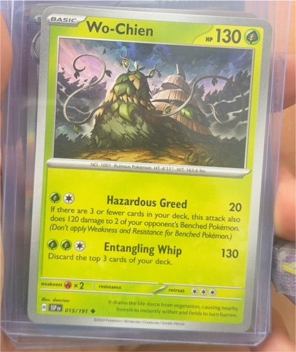 2024 Pokémon SV08: Surging Sparks #015 Wo-Chien — front