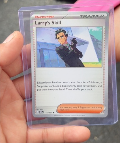 2025 Pokémon Prismatic Evolutions #115 Larry's Skill — front