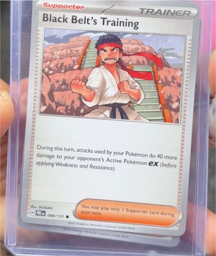 2025 Pokémon Prismatic Evolutions #098 Black Belt's Training — front