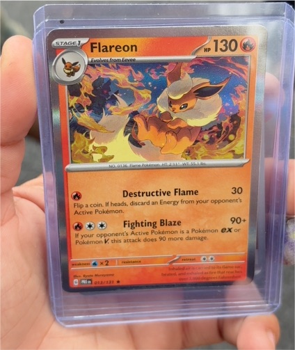 2025 Pokémon Prismatic Evolutions #013 Flareon — front