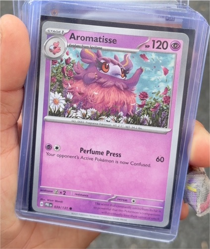 2025 Pokémon Scarlet & Violet Prismatic Evolutions #039 Aromatisse — front
