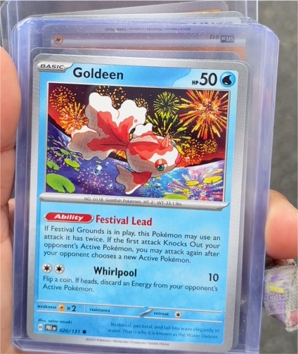 2025 Pokémon Prismatic Evolutions #20 Goldeen — front