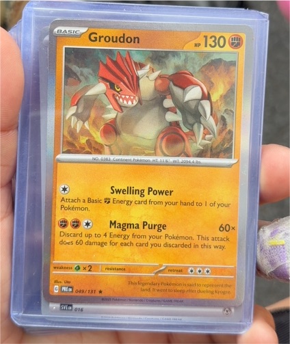 2023 Pokémon TCG Sv: Prismatic Evolutions #049 Groudon — front