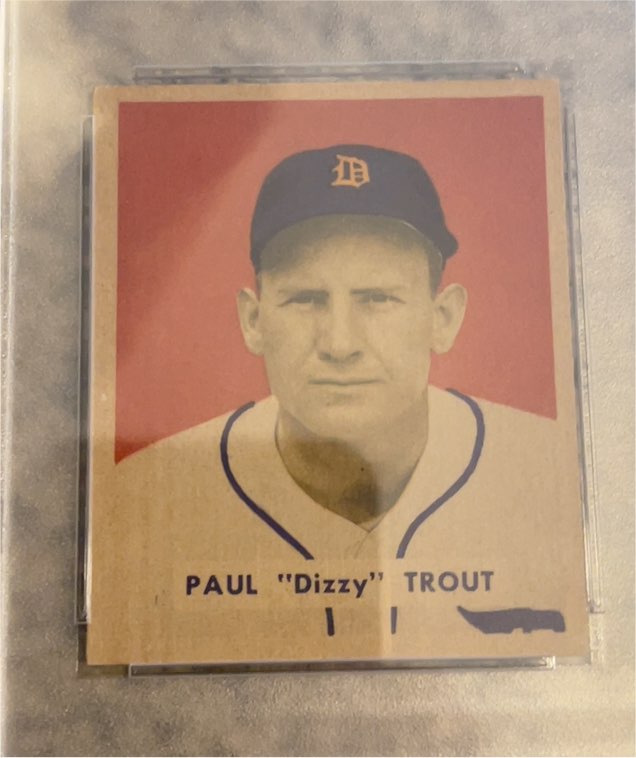 1949 Bowman #208 Paul "Dizzy" Trout — front