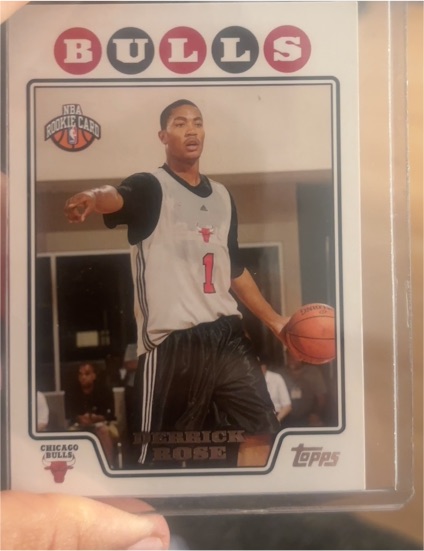 2008 Topps #196 Derrick Rose Rookie Card — front
