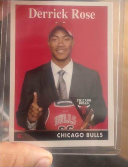 2008-09 Topps 1958-59 Variation #196 Derrick Rose — front