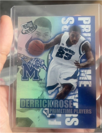 2008 Press Pass #PT-1 Derrick Rose Primetime Players — front