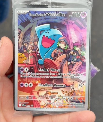 2023 Black Star Promo #203 Team Rocket's Wobbuffet — front