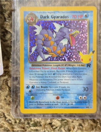 2021 Pokemon TCG Celebrations #8 Dark Gyarados — front