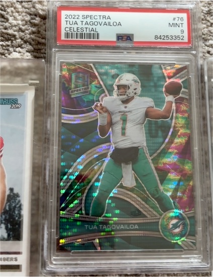 2022 Spectra #76 Tua Tagovailoa Celestial — front