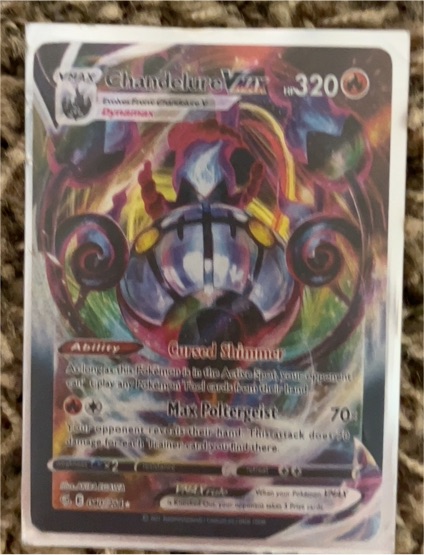 2021 Pokémon TCG Fusion Strike #040 Chandelure VMAX — front