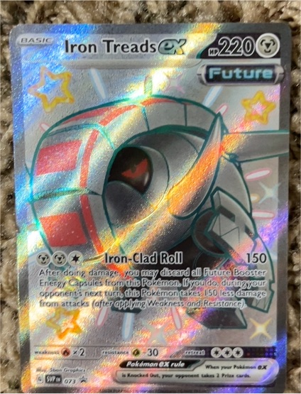 2023 Pokémon Scarlet & Violet Black Star Promo #073 Iron Treads ex — front