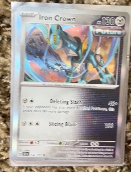 2024 Pokémon Surging Sparks #132 Iron Crown — front