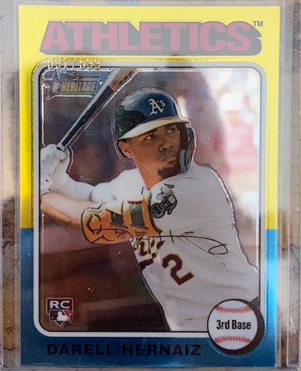 2024 Topps Heritage High Number #670 Darell Hernaiz — front