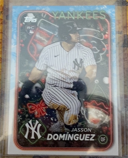 2024 Topps Holiday #H75 Jasson Dominguez — front