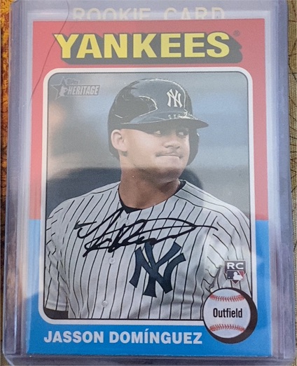 2024 Topps Heritage #399 Jasson Dominguez — front