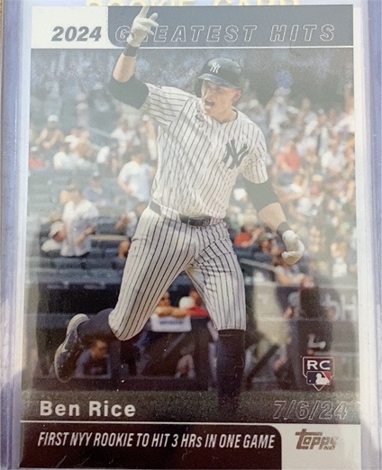 2024 Topps Greatest Hits #GH-2 Ben Rice — front