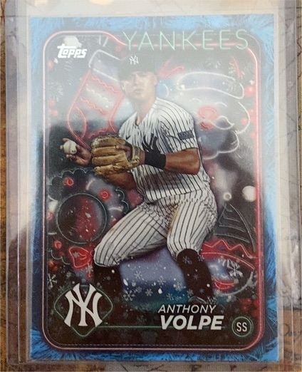 2024 Topps Holiday #H24 Anthony Volpe — front