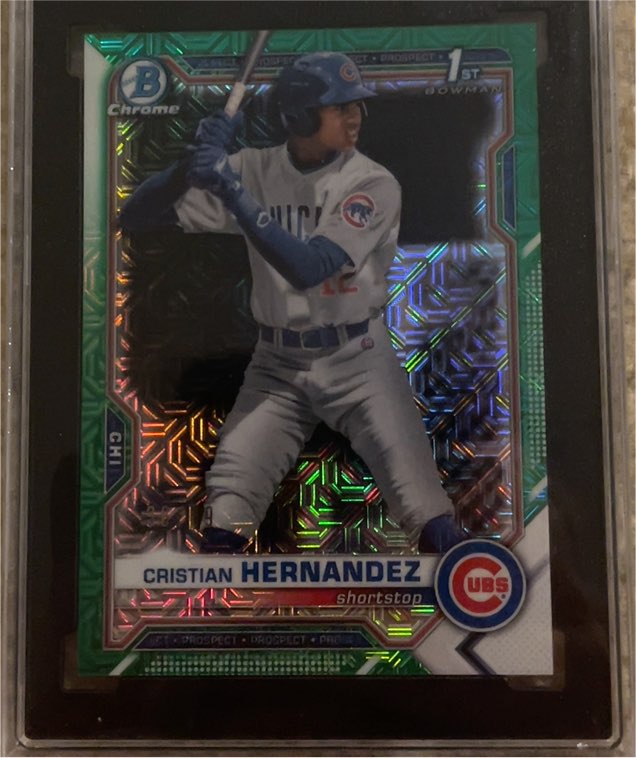2021 Bowman Chrome #BCP-171 Cristian Hernandez — front