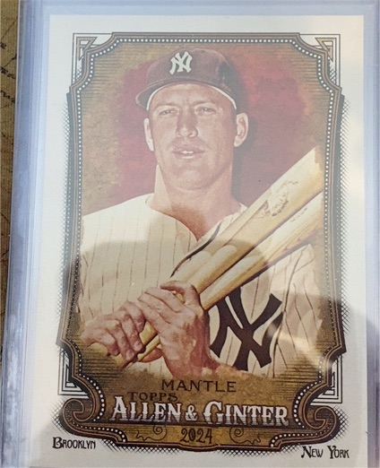 2024 Topps Allen & Ginter #142 Mickey Mantle — front