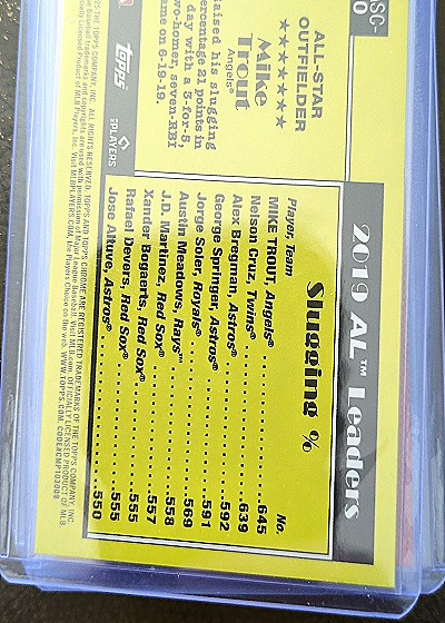 2025 Topps Series 2 #90ASC-10 Mike Trout — back