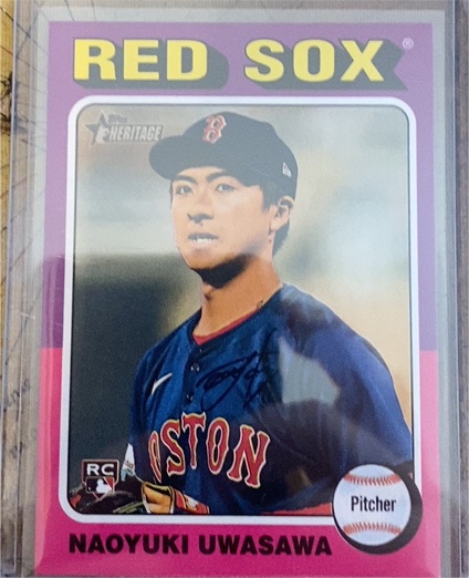 2024 Topps Heritage #651 Naoyuki Uwasawa — front