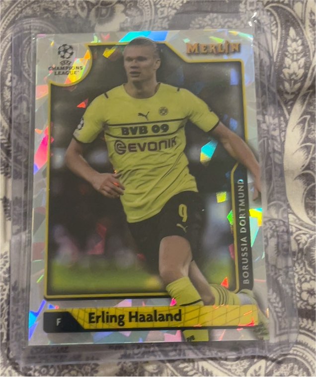 2021-22 Topps Merlin #150 Erling Haaland — front