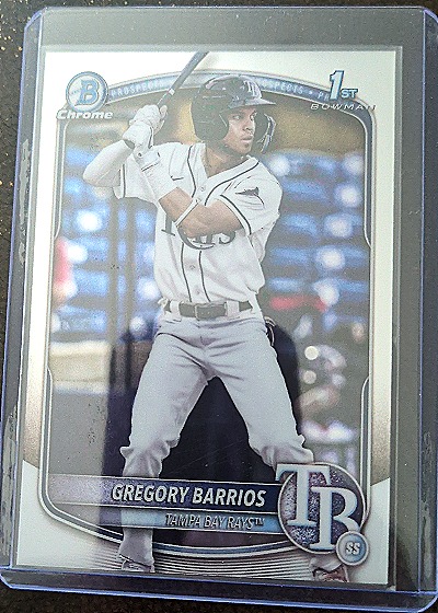 2025 Bowman #BCP-7 Gregory Barrios Chrome Prospects — front
