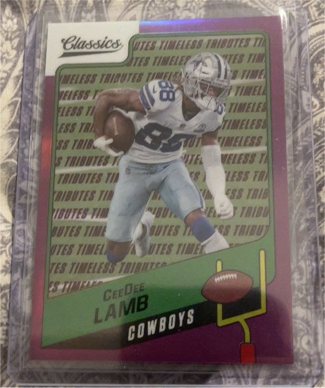 2021 Panini Classics Timeless Tributes Purple #114 CeeDee Lamb — front