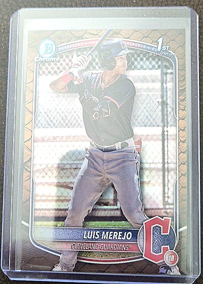 2025 Bowman Chrome #BCP-140 Luis Merejo — front