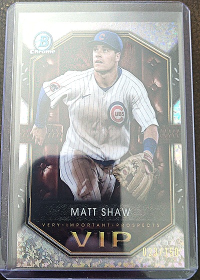 2025 Bowman Chrome #VIP-6 Matt Shaw — front