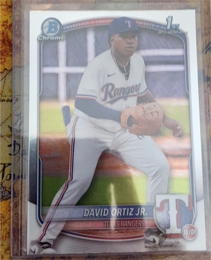 2025 Bowman Chrome #BCP-29 David Ortiz Jr. — front