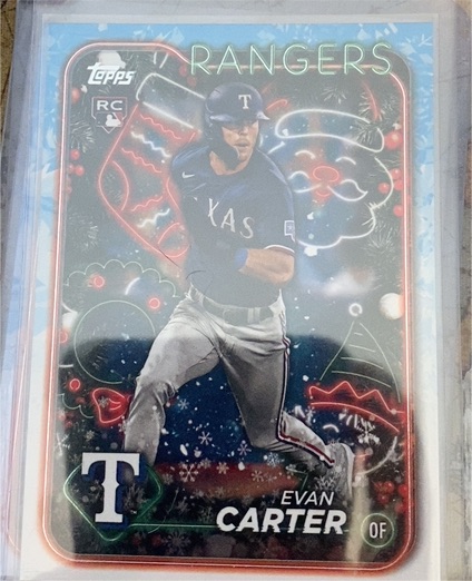 2024 Topps Holiday #H141 Evan Carter — front