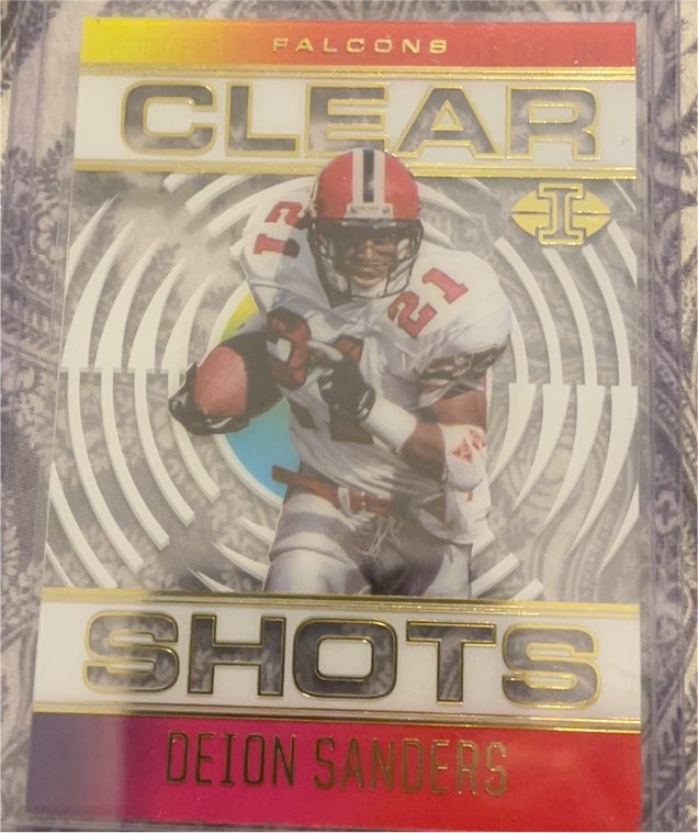 2021 Panini Illusions Clear Shots #CS-10 Deion Sanders — front