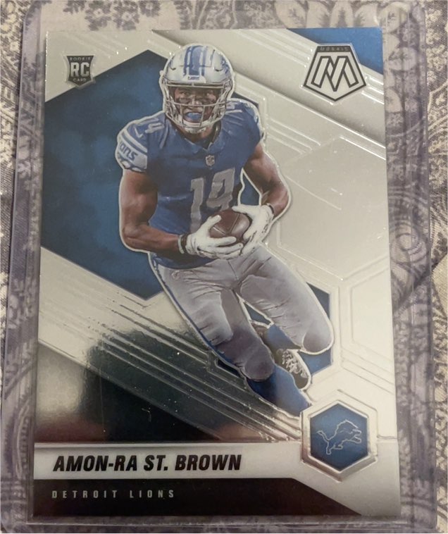 2021 Panini Mosaic #328 Amon-Ra St. Brown — front