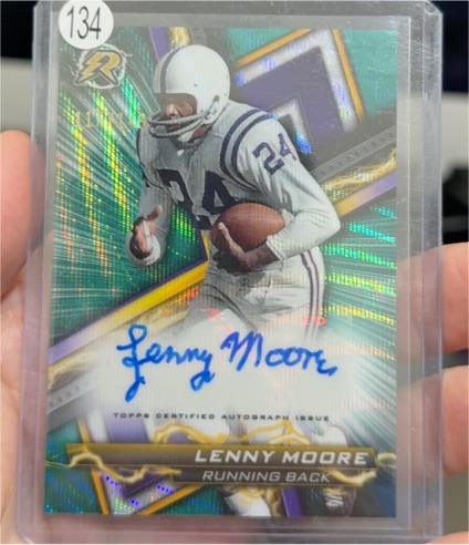 2023 Topps Composite Resurgence Signatures #RA-LM Lenny Moore — front