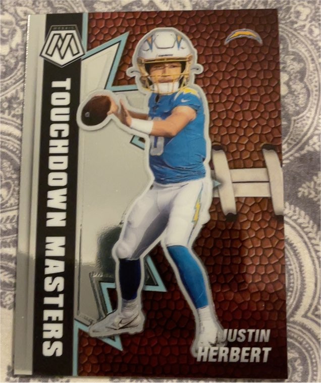 2021 Panini Mosaic Touchdown Masters #TM-16 Justin Herbert — front