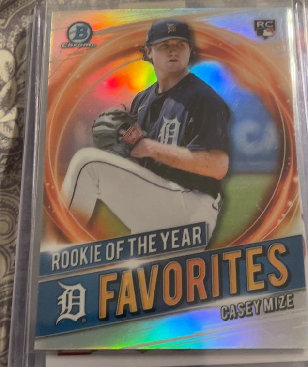 2021 Bowman Chrome Rookie of the Year Favorites #RRY-CM Casey Mize — front