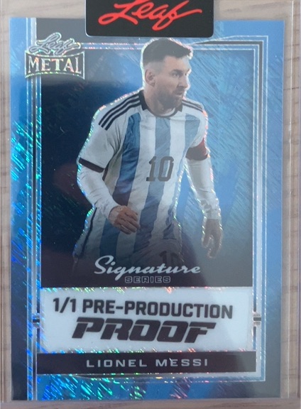 2024 Leaf Metal Signature Series # Lionel Messi — front