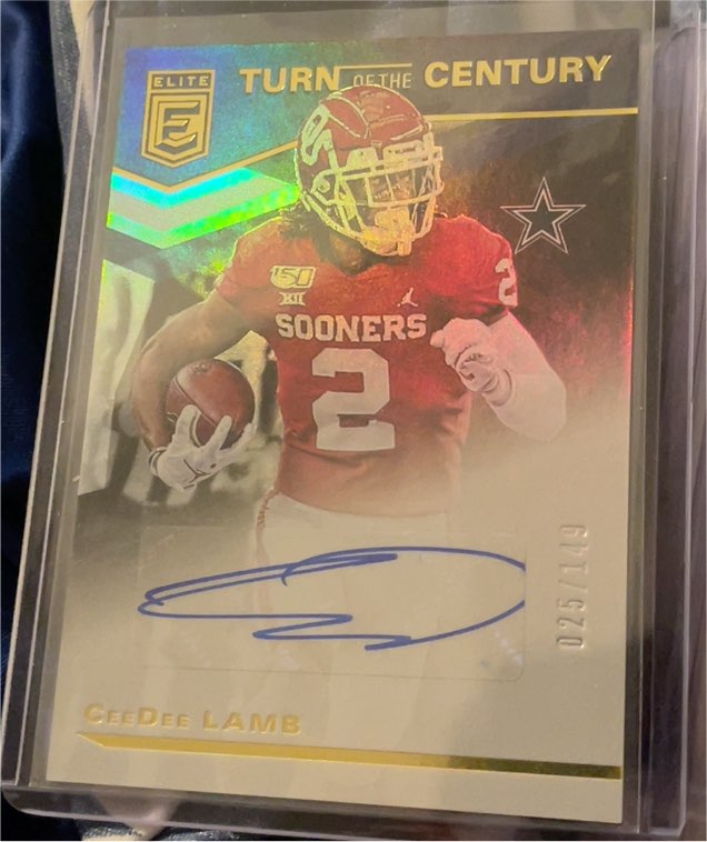 2020 Donruss Elite Turn of the Century #TC-CL CeeDee Lamb — front