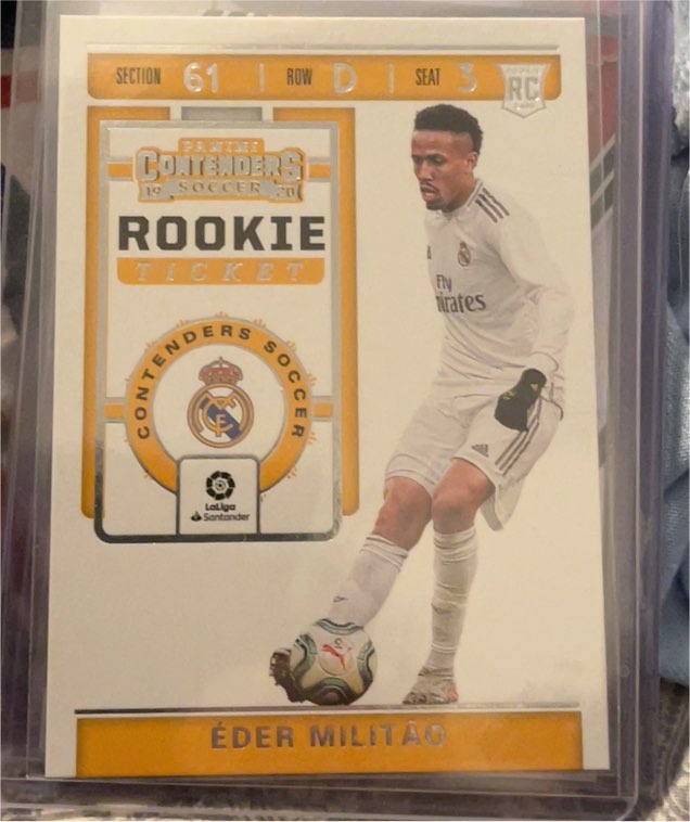 2019-20 Panini Chronicles Contenders Rookie Ticket #RT-6 Éder Militão — front