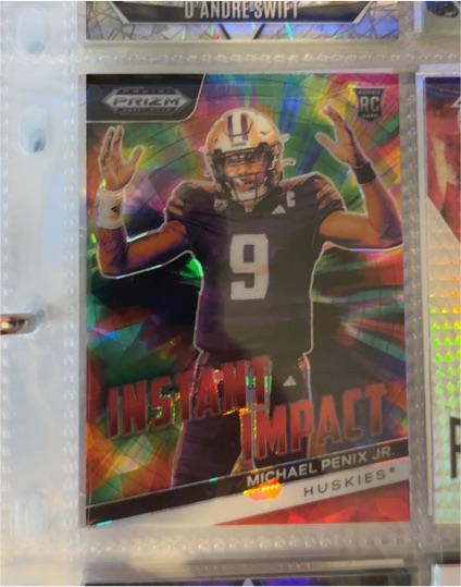 2024 Panini Prizm Draft Picks Instant Impact #II-MPJ Michael Penix Jr. — front