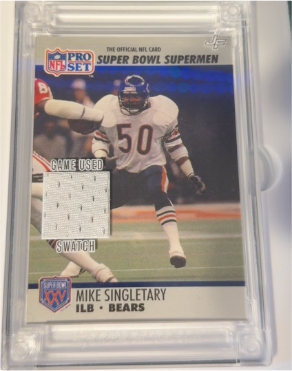 1990 Pro Set Super Bowl Supermen #93 Mike Singletary — front