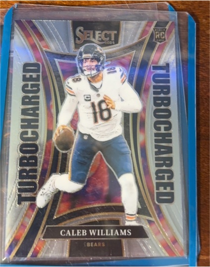 2024 Panini Select #11 Caleb Williams Turbocharged Rookie Card — front