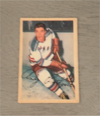 1953-54 Parkhurst #56 Andy Bathgate — front