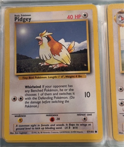 1999 Pokémon Base Set #57 Pidgey — front