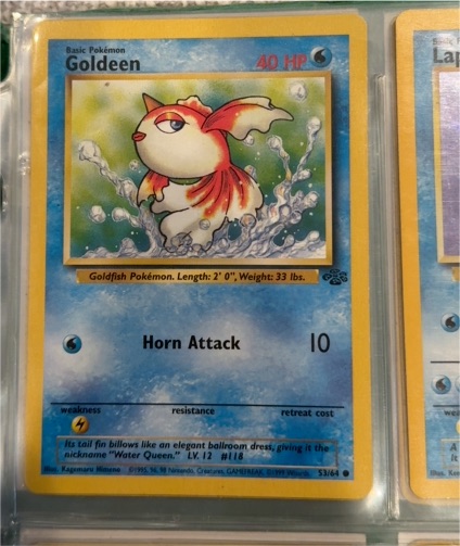 1999 Pokémon Jungle #53 Goldeen — front