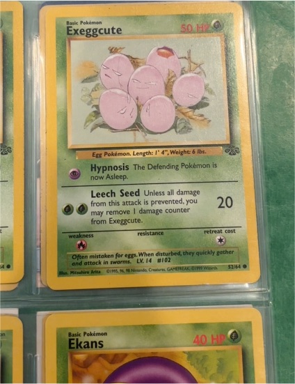 1999 Pokémon Jungle #52 Exeggcute — front